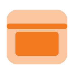Window icon, Flat style