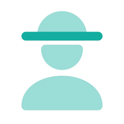 Worker icon, Flat style