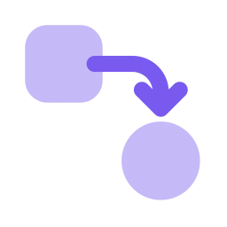 Workflow icon, Flat style