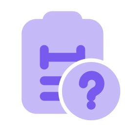 Workout plan question icon, Flat style
