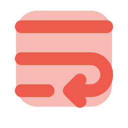 Wrap text icon, Flat style