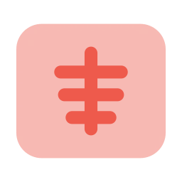 X ray icon, Flat style
