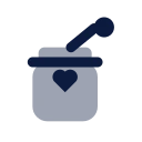 Baby food jar icon, Imprint style