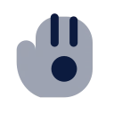 Baseball glove icon, Imprint style