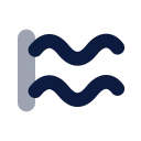 Battle rope icon, Imprint style