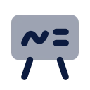 Chalkboard icon, Imprint style