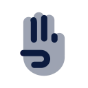 Count three icon, Imprint style