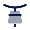 Cow bell icon, Imprint style