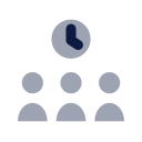 Daily standup icon, Imprint style