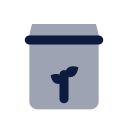 Fertilizer bag icon, Imprint style