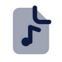 File audio icon, Imprint style