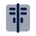 Gym locker icon, Imprint style