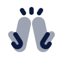 Hand clap icon, Imprint style