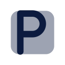 Letter p icon, Imprint style