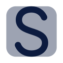 Letter s icon, Imprint style