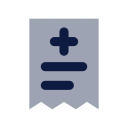 Medical bill icon, Imprint style