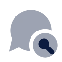 Message search icon, Imprint style