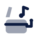 Music box icon, Imprint style