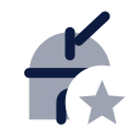Observatory star icon, Imprint style