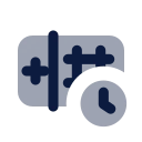 Opd token clock icon, Imprint style