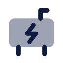 Power backup icon, Imprint style