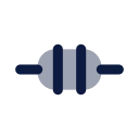 Rolling pin icon, Imprint style