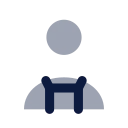 Shop owner icon, Imprint style