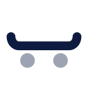 Skateboard icon, Imprint style