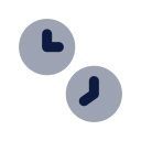 Time zones icon, Imprint style