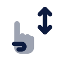 Touch scroll icon, Imprint style