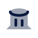 Tree stump icon, Imprint style