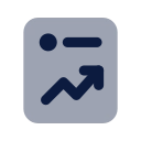 Trending post icon, Imprint style