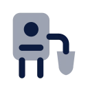 Ventilator icon, Imprint style