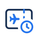 Boarding pass clock icon, Jass style