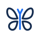 Butterfly icon, Jass style