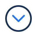 Chevron circle down icon, Jass style