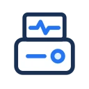 Ecg machine icon, Jass style