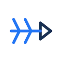 Fishbone diagram icon, Jass style