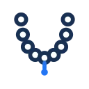 Flower garland icon, Jass style