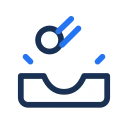 Impact crater icon, Jass style