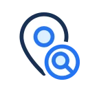 Map pin search icon, Jass style