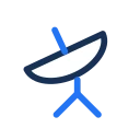 Radio telescope icon, Jass style