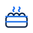 Steamer basket icon, Jass style