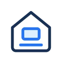 Work from home icon, Jass style