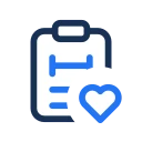 Workout plan heart icon, Jass style