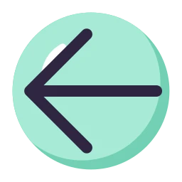 Arrow left icon, Lineal style
