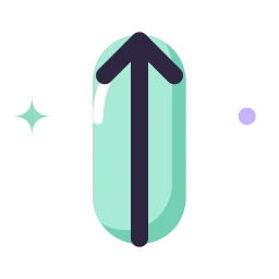 Arrow long up icon, Lineal style
