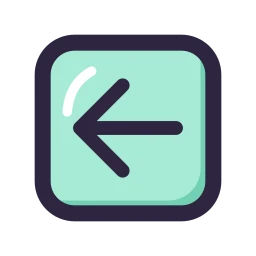 Arrow square left icon, Lineal style