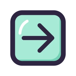 Arrow square right icon, Lineal style