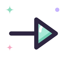 Arrow triangle right icon, Lineal style